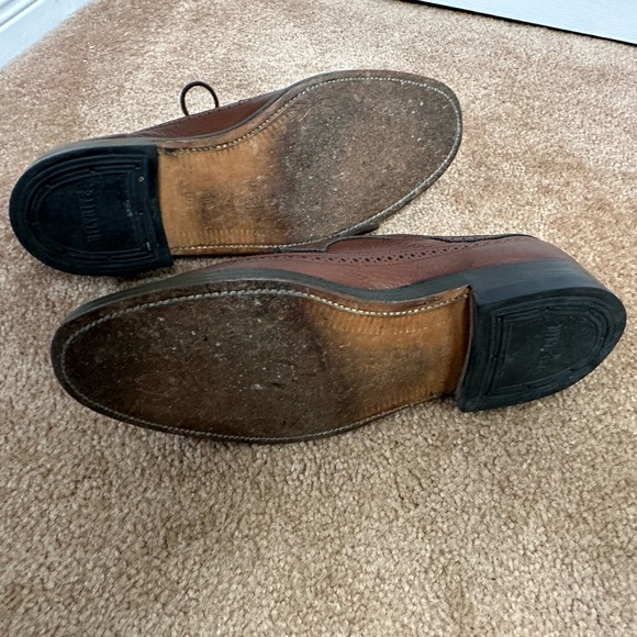 Dacks Bond Street Brown Brogue Derby 9.5D shoes - Picture 6 of 8